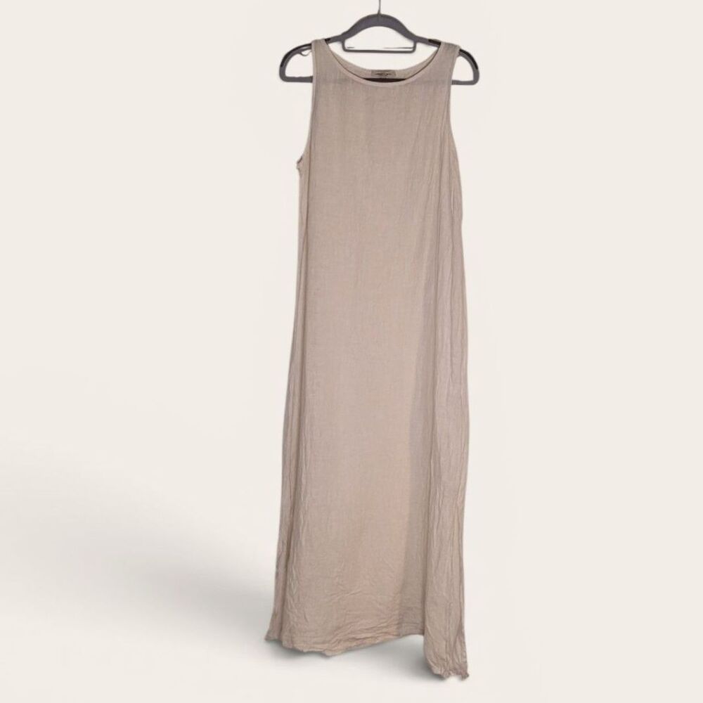 Francesca Bettini Linen Sleeveless Dress